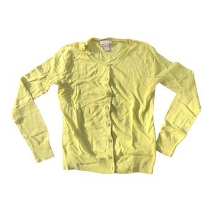 Banana Republic neon yellow cardigan size XS